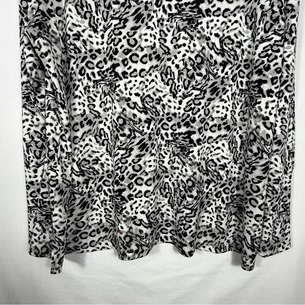 Chico’s Women’s Long Sleeve Cowl Neck Leopard Print Top.  Chico’s Size 3.  NWOT. - Picture 8 of 13